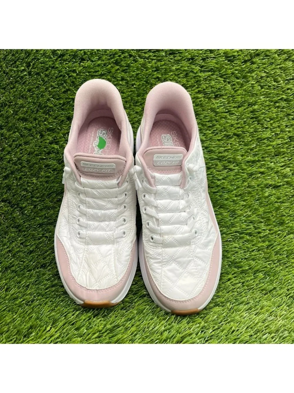 Skechers Contour Foam-Cozy Fit Womens Size 7 Lavender Running Shoes Sneakers